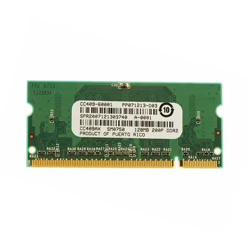 CC409-60001 - HP 128MB DDR2 200-Pin SoDimm Memory for Color LaserJet CP3505/CP3520/CM3530