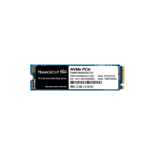 TM8FPJ8000G0C101 - Team Group MP34Q Series 8TB Quad-Level Cell PCI Express NVMe 3.0 x4 M.2 2280 Solid State Drive