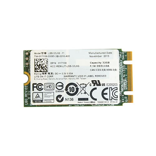 Y7Y08 - Dell 32GB PCI Express M.2 Solid State Drive for XPS 2730