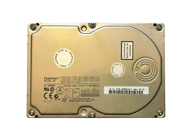KN09L011 - Quantum 9.1GB 7200RPM SCSI 160MB/s 3.5-in Hard Drive