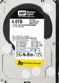WD4001FYYG - WD 4TB 7200RPM SAS 6Gb/s 3.5-inch Hard Drive
