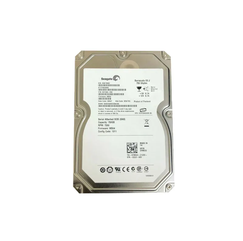 FM500 - Dell 750GB 7200RPM SAS 300MB/s 3.5-in Hard Drive