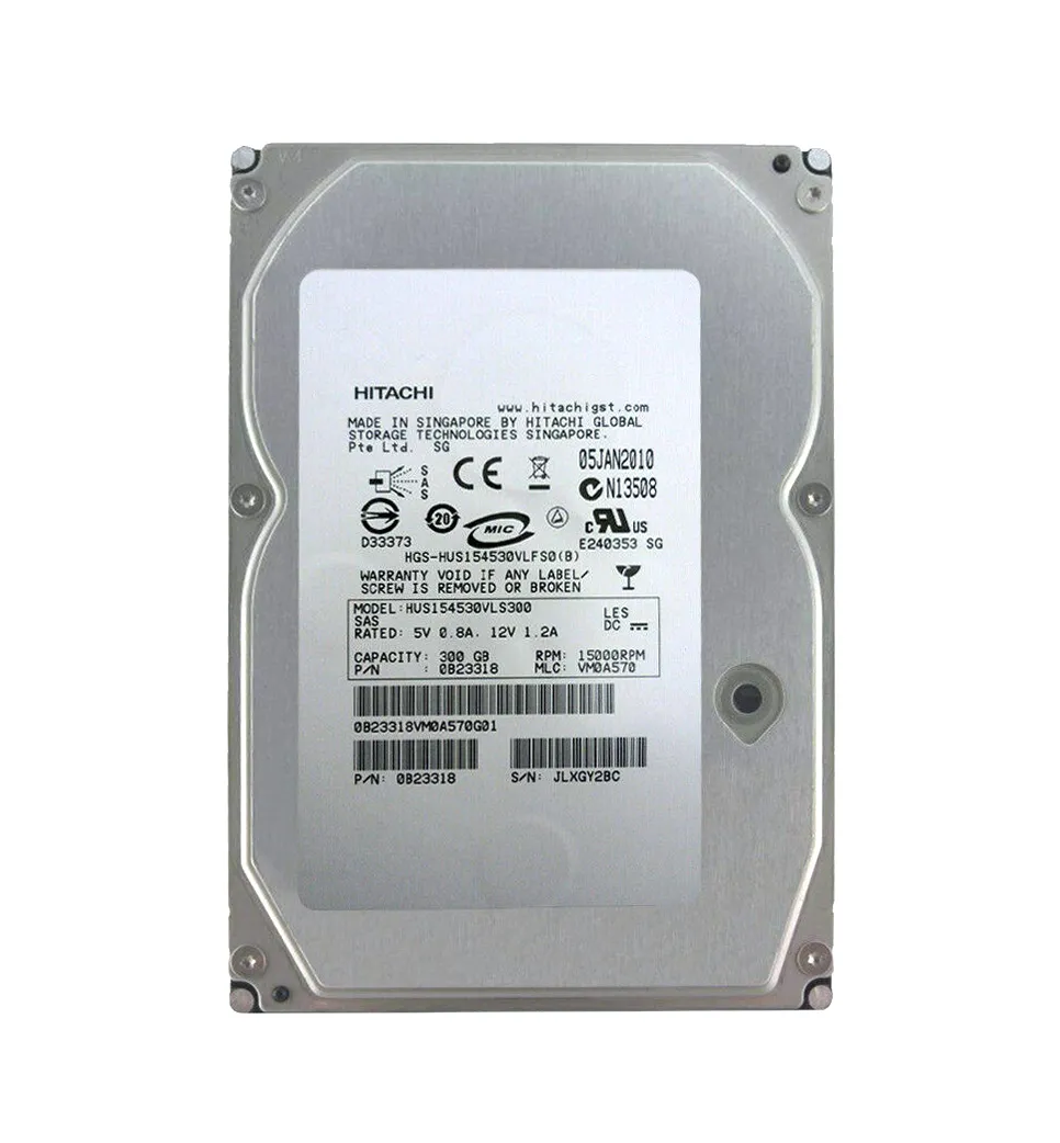 0B23318 - Hitachi 300GB 15000RPM SAS 3Gb/s 3.5-in Hard Drive