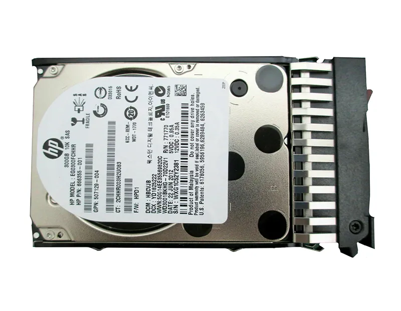 666355-001 - HP 300GB 10000RPM SAS 6Gb/s 2.5-in Hard Drive