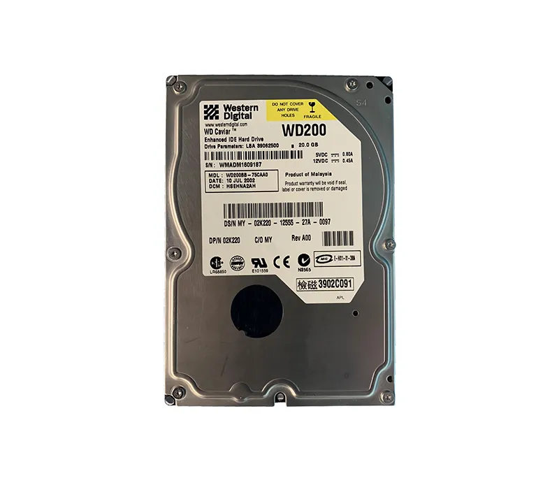 WD200 - Western Digital Caviar 20GB 7200RPM IDE Ultra ATA/100 (ATA-6) 2MB Cache 3.5-Inch Hard Drive