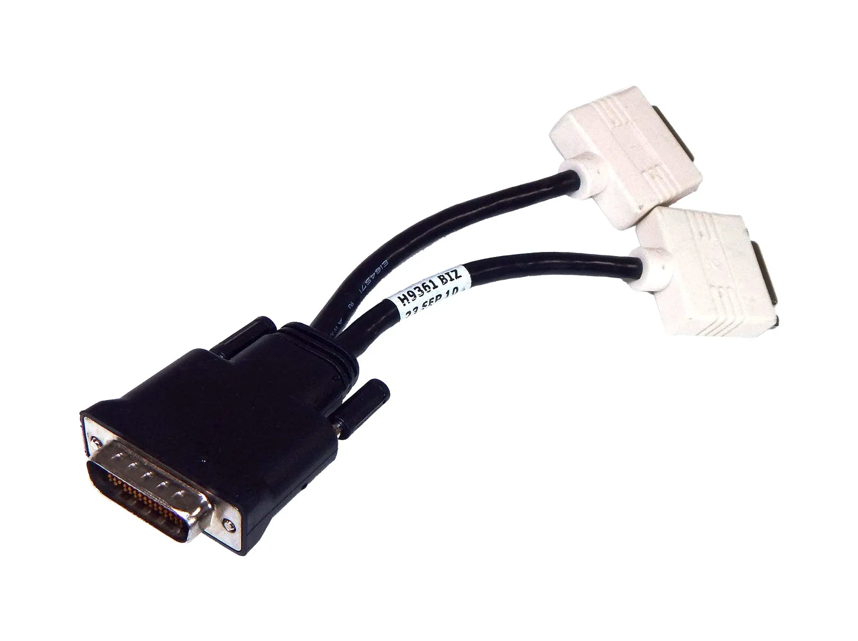 H9361 - Dell DMS-59 Male to Dual DVI Female Adapter Splitter Cable
