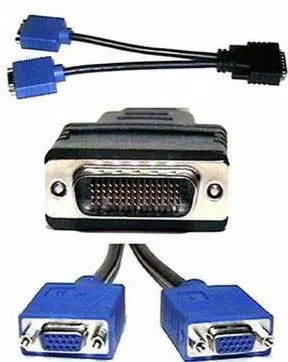 G9438 - Dell 9-Inch DMS-59 to Dual VGA Y-Splitter Cable