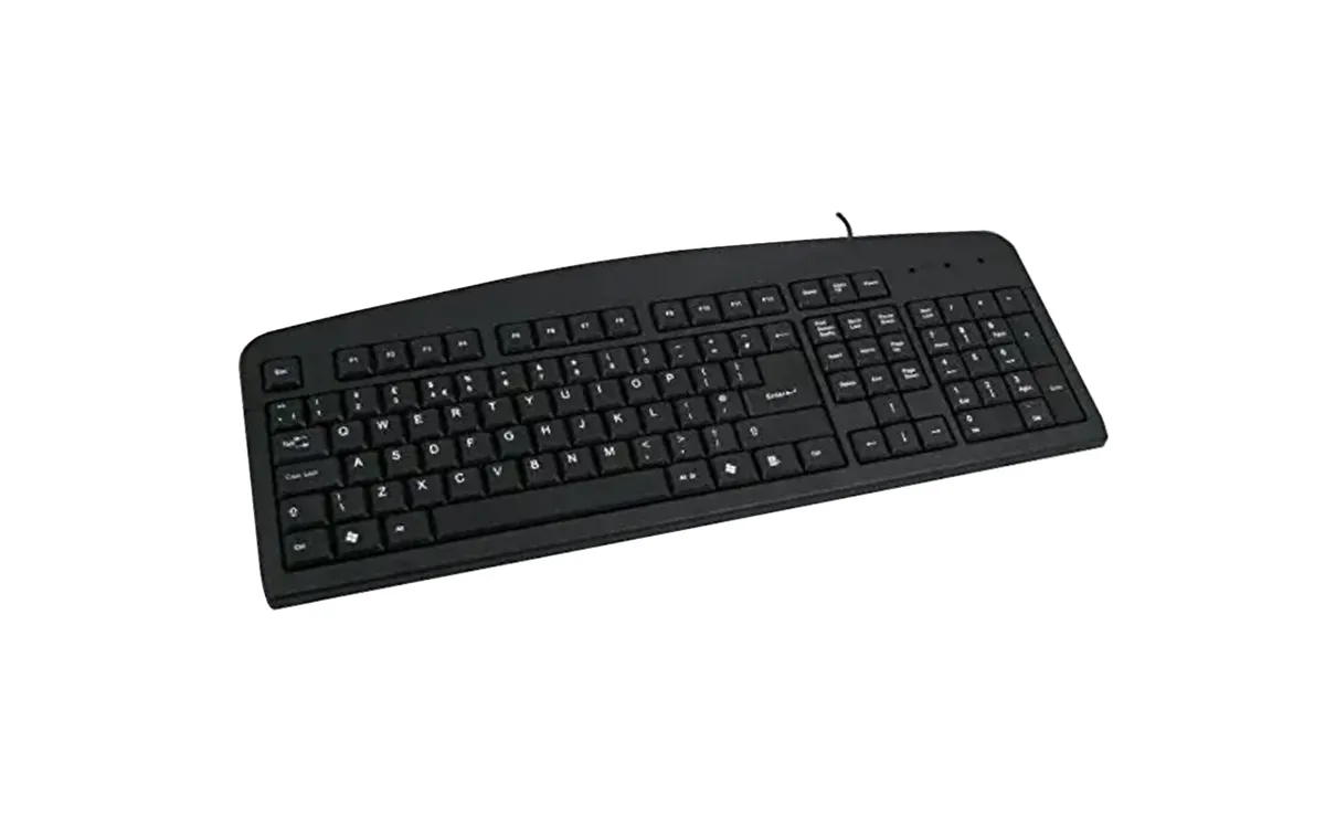2R400 - Dell 104-Keys External Unit PS2 Multimedia Keyboard Black / Silver