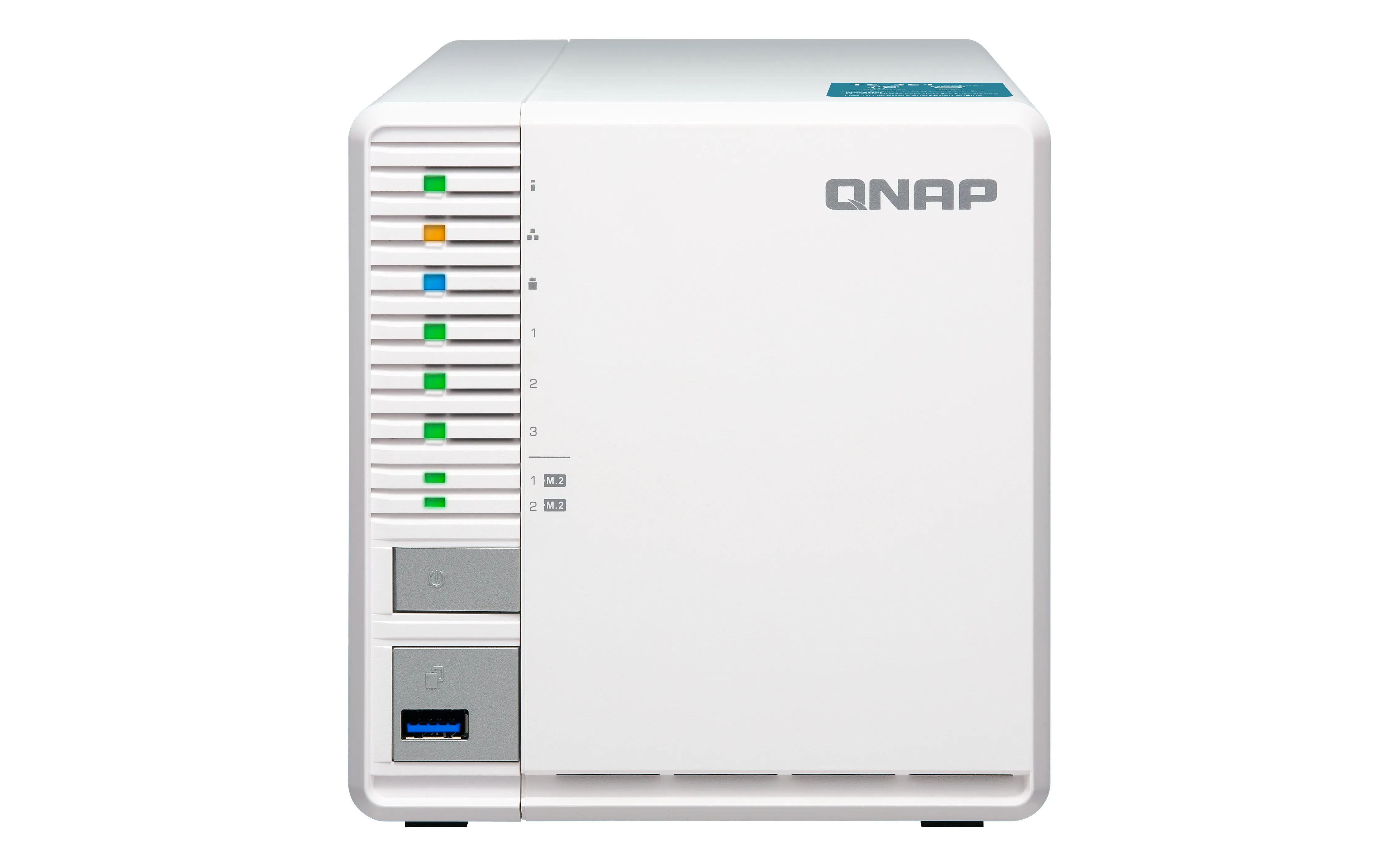 TS-351-2G - QNAP Tower NAS Storage 1 x Intel Celeron J1800 2-Core 2.58 GHz CPU 8GB SODIMM DDR3L (2 x 4 GB) 2 x M.2 2280 NVMe 500 MB/s slots 100-Watts Power Supply