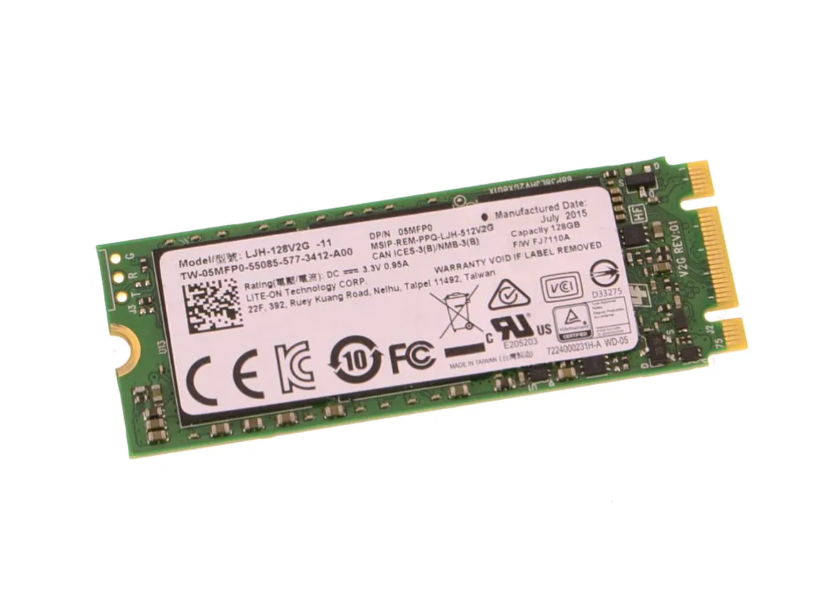 5MFP0 - Dell 128GB M.2 2280 MLC 6Gb/s SATA Solid State Drive