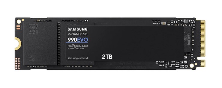 MZ-V9E2T0B/AM - Samsung 990 Evo 2TB TLC PCIe NVMe 5.0 x2 M.2 2280 SSD