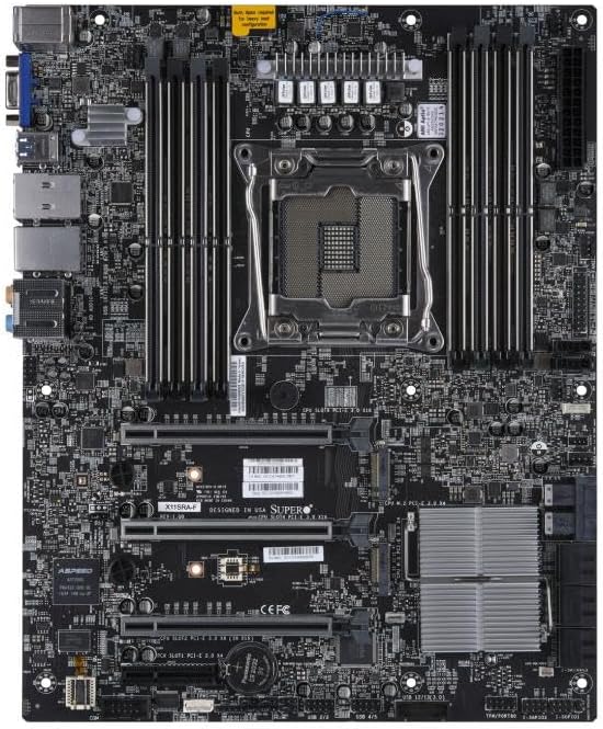 Supermicro MBD-X11SRA-F-B X11SRA-F Socket LGA 2066 Intel Xeon Processor Support Intel C422 Chipset DDR4 8x DIMM 6x SATA3 6.0Gb/s ATX Server Motherboard