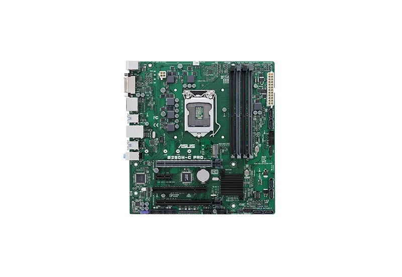 90MB0UK0-M0ECYC - Asus B250M-C PRO/CSM Socket LGA1151 Intel B250 Chipset ATX System Board (Motherboard) Supports Core i7/i5/i3/Pentium/Celeron DDR4 4x DIMM