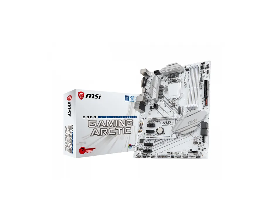 B360GARCTIC - MSI B360 GAMING ARCTIC Desktop Motherboard Intel B360 Chipset Socket H4 LGA-1151