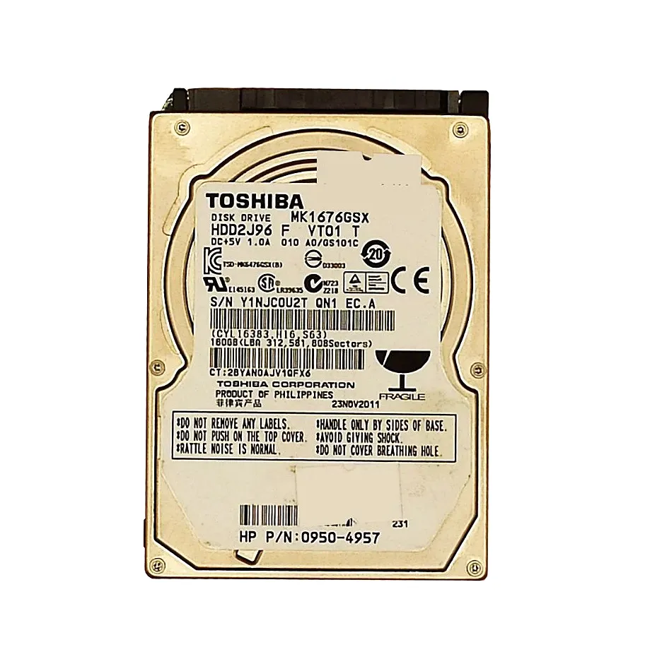 HP 0950-4957 160GB 5400RPM 2.5-inch SATA Hard Drive