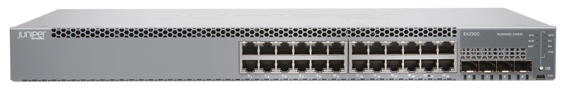 Juniper EX2300-24P EX2300 Series EX2300-24P 24xRJ-45 Ports PoE+ 10/100/1000Base-T + 4xSFP+ Ports Layer3 Managed Gigabit Ethernet Switch
