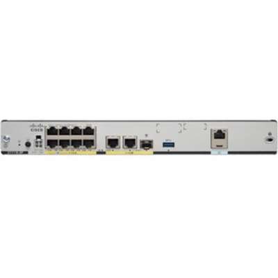 The Cisco C1111X-8P is a high-performance Integrated Services Router (ISR) designed for secure and reliable connectivity in small to medium-sized enterprise branch offices with WAN, LAN, and security integration.