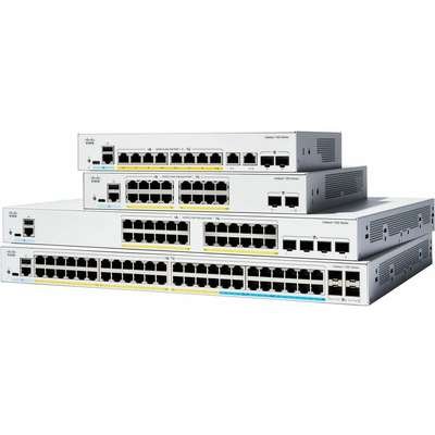 Cisco Catalyst 1300-24T-4X is a managed Layer 3 Gigabit Ethernet switch with high-speed uplinks for small and medium-sized businesses.