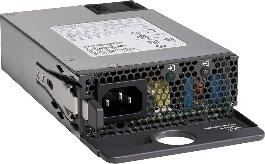 Cisco PWR-C6-1KWAC is a 1000W AC Power Supply Module designed for Cisco Catalyst 9600 Series switches.