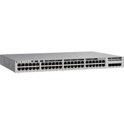 Cisco C9200L-48P-4G-A is a managed Layer 3 PoE+ Gigabit switch with 48 x 1G PoE+ ports and 4 x 1G SFP uplinks, designed for secure and scalable enterprise networking.