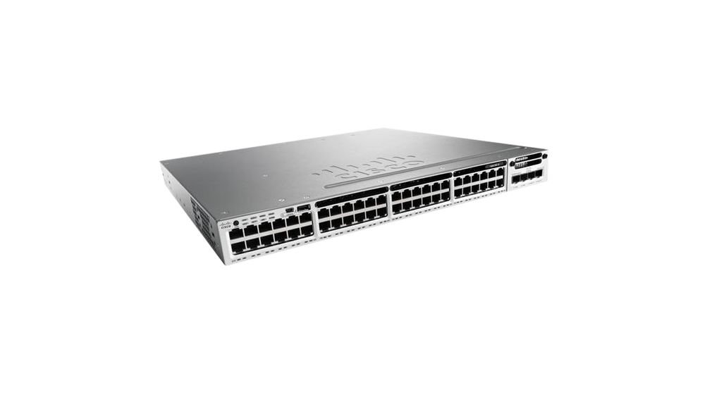 The Cisco Catalyst C9300-48S-E is a 48-port Gigabit Ethernet SFP switch with modular uplinks, tailored for secure and scalable enterprise networking