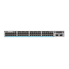 The Cisco Catalyst C9300-48U-A is a 48-port switch operating on the Network Advantage software package, providing robust performance and scalability for enterprise networks