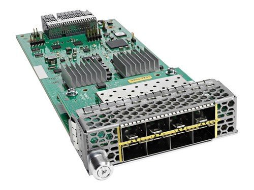 The Cisco FPR4K-NM-4X40G is a high-performance network module for Cisco Firepower 4000 Series, providing 4 x 40GbE ports for enhanced network security and connectivity in large-scale environments