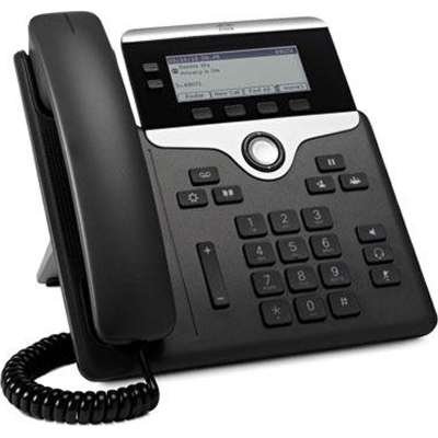 The Cisco CP-7821-K9= is a cost-effective, 2-line IP phone designed for business-class VoIP communication, featuring high-definition audio, a backlit display, and secure voice connectivity