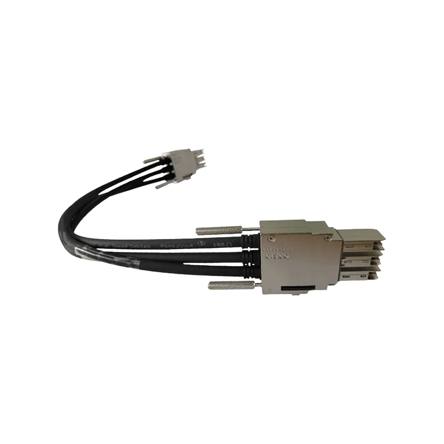 The Cisco STACK-T2-1M is a 1-meter stack cable designed for connecting Cisco switches in stacked configurations, providing reliable and high-speed data transfer for network scalability.